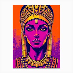 Creative Light Color Cleopatra Illustration Canvas Print