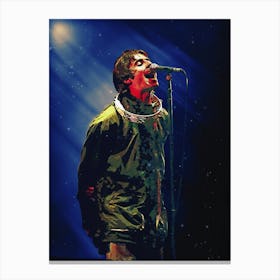 Superstars Of Liam Gallagher S Iconic Singing Style Rock Band Oasis Canvas Print