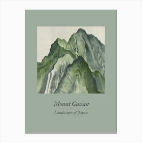 Landscapes Of Japan Mount Gassan 43 Canvas Print