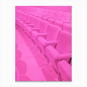 Pink Theatre Seating Canvas Print