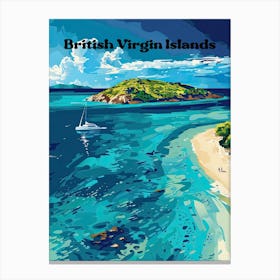 British Virgin Islands Aarchipelago Digital Travel Art Leinwandbilder