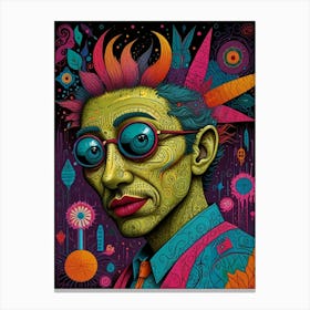 Psychedelic Man Canvas Print