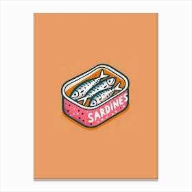 Sardines tin Canvas Print