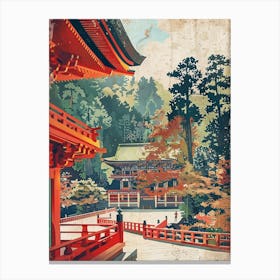 Nikko Toshogu Shrine Mid Century Modern 2 Canvas Print