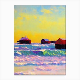 Bethany Beach, Delaware Bright Abstract Canvas Print