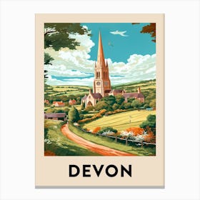 Vintage Travel Poster Devon 8 Canvas Print
