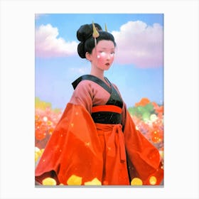 Japan Geisha Visual 31 Canvas Print