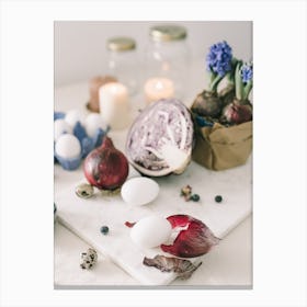 Easter Tablescape 5 Canvas Print