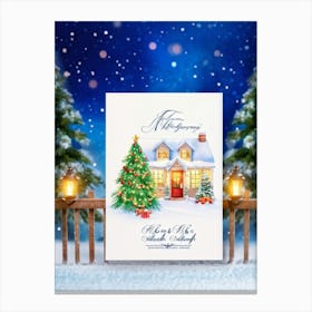 Christmas Card 1 Canvas Print