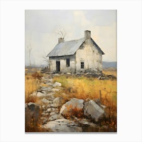 Old Stone Farm Neutral Tones 4 Canvas Print