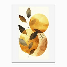 Golden Leaves 7 Canvas Print