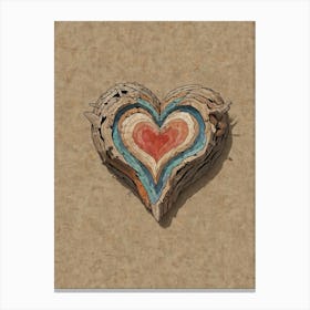 Heart Of Wood Canvas Print