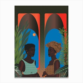 Twin Flame, Portraits of Black Women Canvas Print