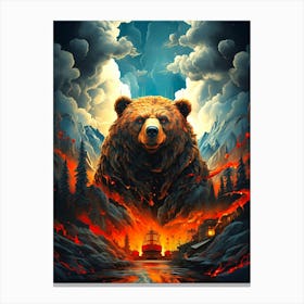 Bear In The Forest 2 Canvas Print