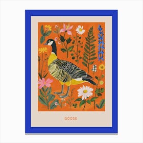 Spring Birds Poster Goose 4 Canvas Print