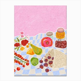 Picnic Table Canvas Print