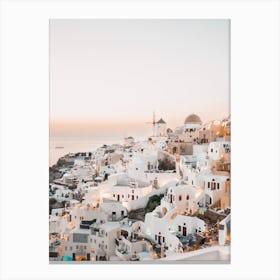 Dreamy Sunset Oia, Santorin Canvas Print