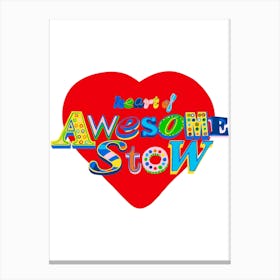 The Heart Of Awesomestow, London Canvas Print