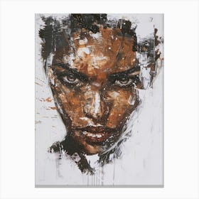 'A Woman'S Face' 1 Canvas Print