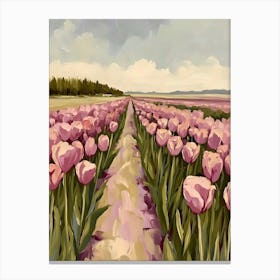 Pink Tulips 7 Canvas Print