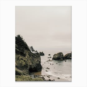 Moody Oregon Beach Canvas Print