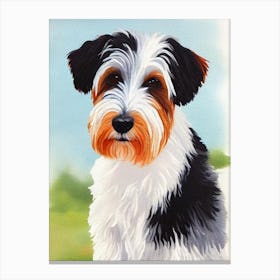 Sealyham Terrier 2 Watercolour dog Canvas Print