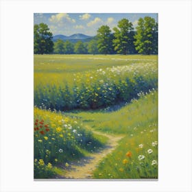 Path In The Meadow Canvas Print