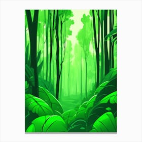 Cartoon Forest 1 Canvas Print