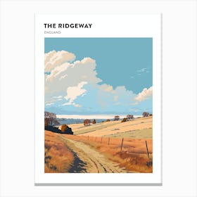 The Ridgeway England 4 Hiking Trail Landscape Poster Canvas Print