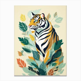 Tiger In The Forest Canvas Print