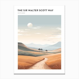 The Sir Walter Scott Way Scotland 2 Hiking Trail Landscape Poster Canvas Print