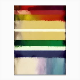 Rainbow Flag Symbol Abstract Painting Canvas Print