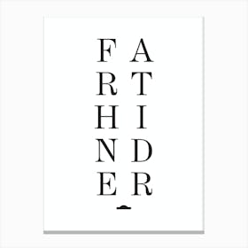 Farthinder by emerybloom Canvas Print