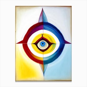 Chakra, Symbol, Third Eye Rothko Neutral Canvas Print