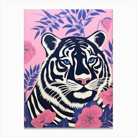 Tiger In Pink Canvas Print