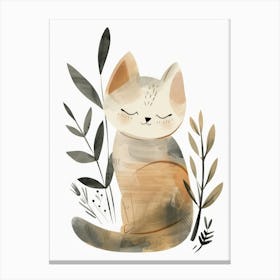 Charming Nursery Kids Animals Kitten 6 Canvas Print