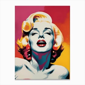 Marilyn Monroe Portrait Pop Art (27) Canvas Print