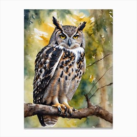 Barred Eagle Owl 1 Canvas Print