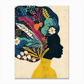 Afro Woman Canvas Print