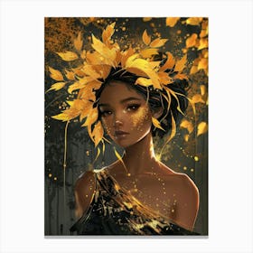 Autumn Girl Canvas Print