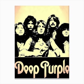 deep purple hard rock band music 3 Canvas Print