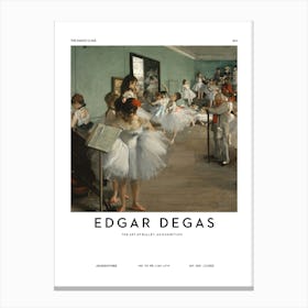 The Dance Class - Edgar Degas Canvas Print