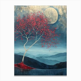 Tree Of Love Style Abstract Canvas Print