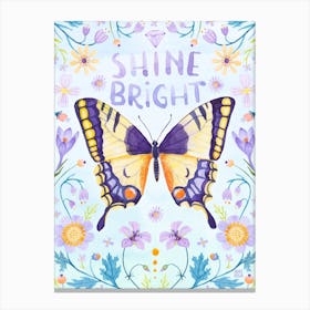 Butterfly Shine Bright Canvas Print