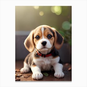 Beagle Puppy 3 Canvas Print