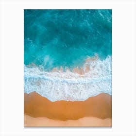 Aerial View Of A Beach 28 Canvas Print