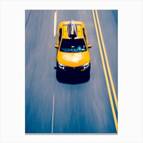 New York Yellow Cab Canvas Print