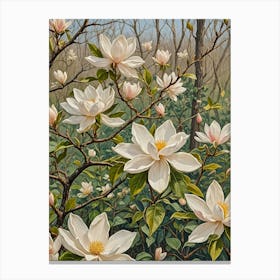 Magnolias In Bloom Canvas Print