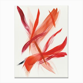 'Red Feathers' Canvas Print