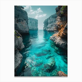 Cliffs Of Malta Canvas Print